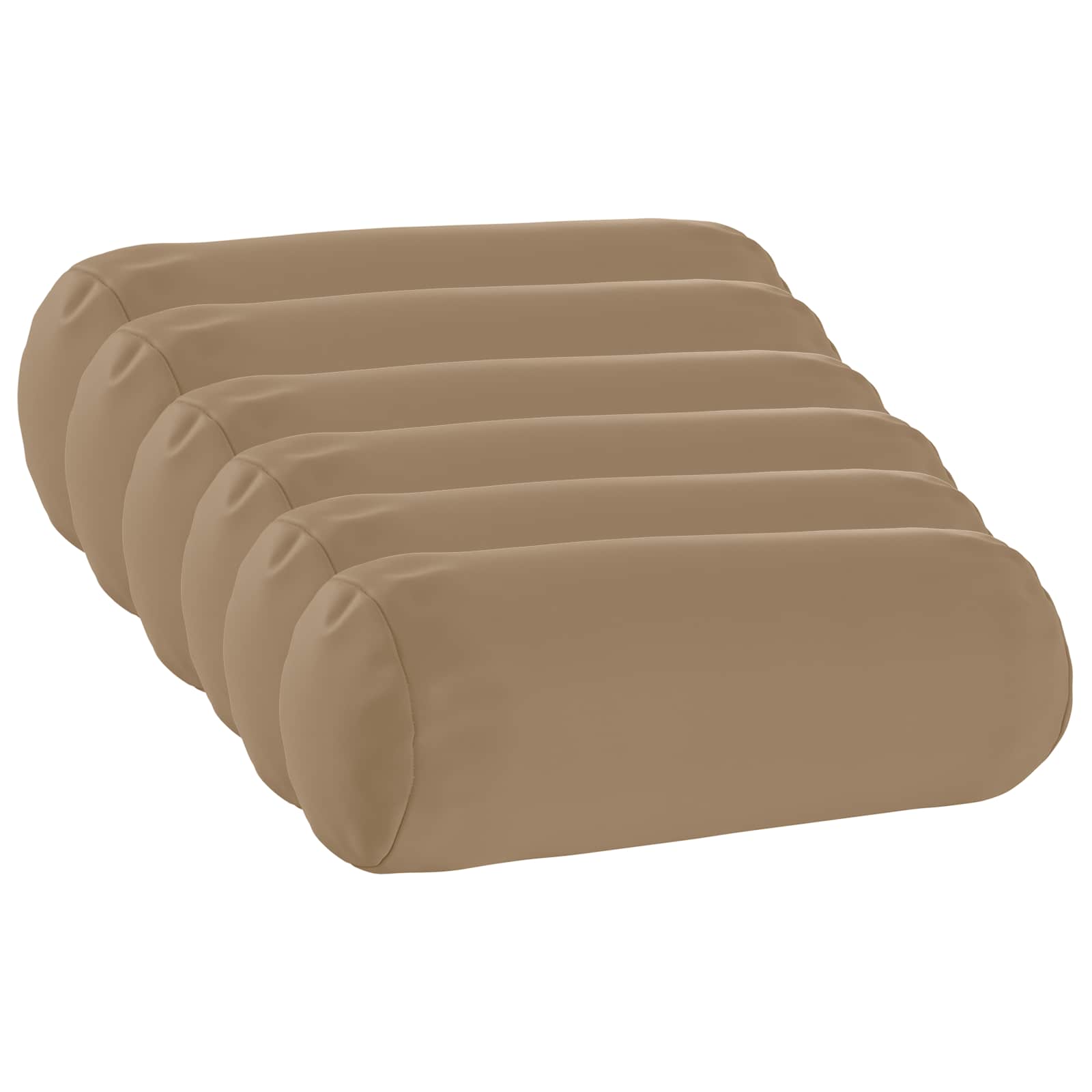 Federa 6 pz HEERLEN Tortora Ø 15 x 40 cm Poliestere