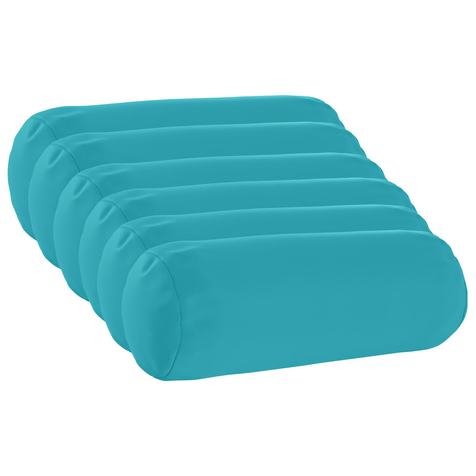 Federa 6 pcs HEERLEN Turchese Ø 15 x 40 cm Poliestere