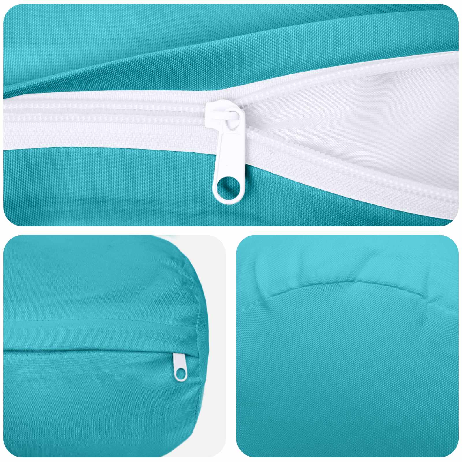 Federa 6 pcs HEERLEN Turchese Ø 15 x 40 cm Poliestere