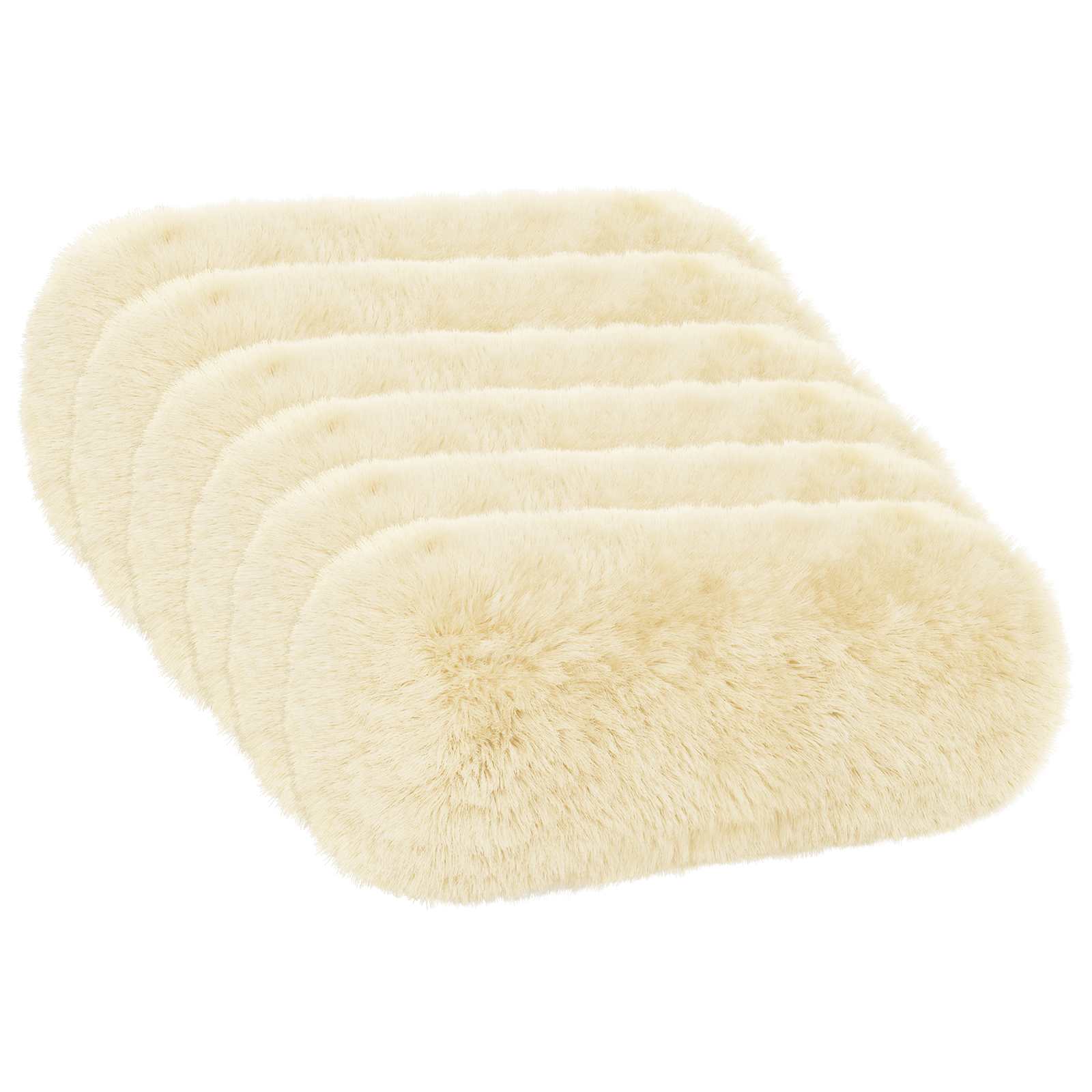 Federa 6 pcs HEERLEN Crema Ø 15 x 40 cm Fleece PV