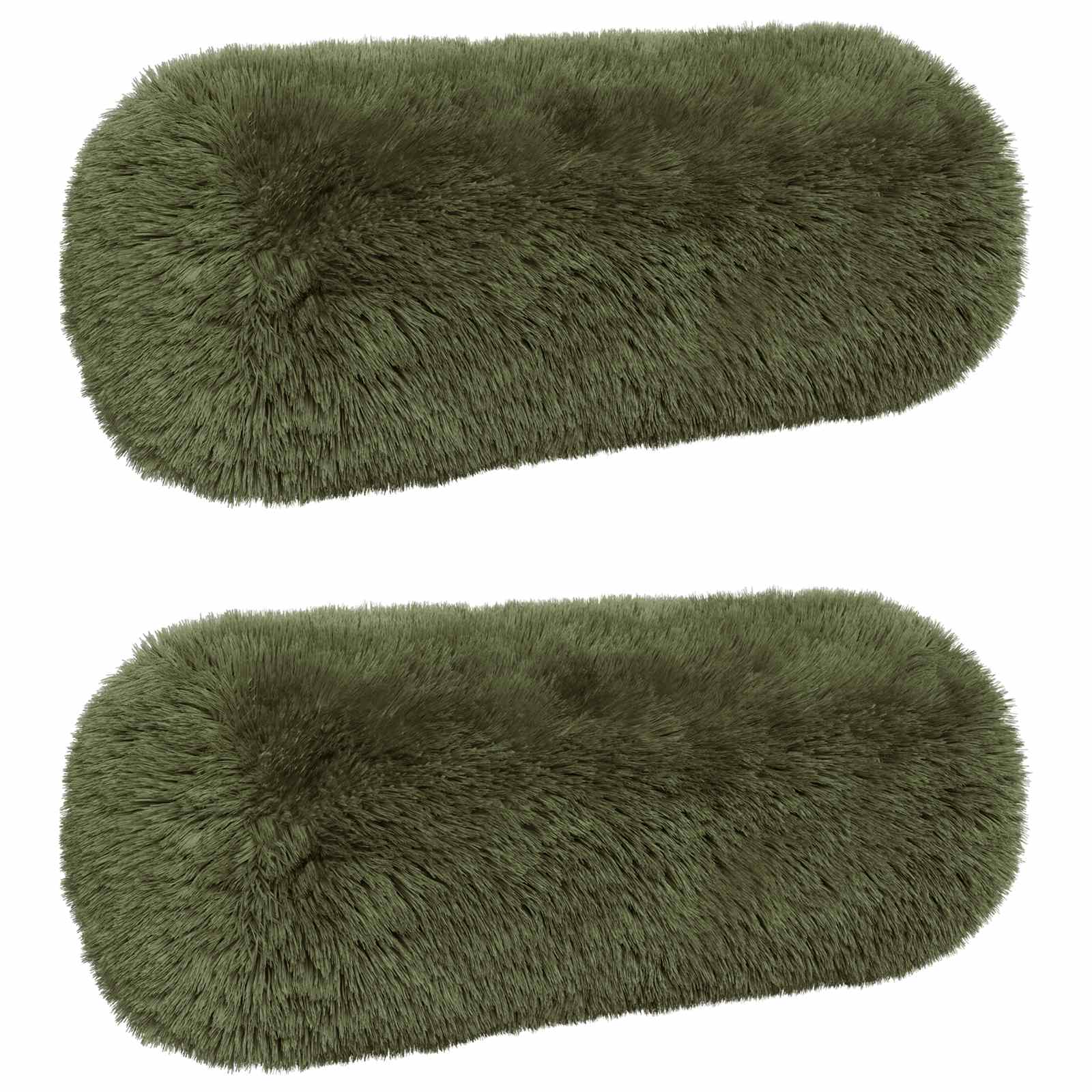 Federa 2 pcs HEERLEN Verde Ø 15 x 40 cm Fleece PV