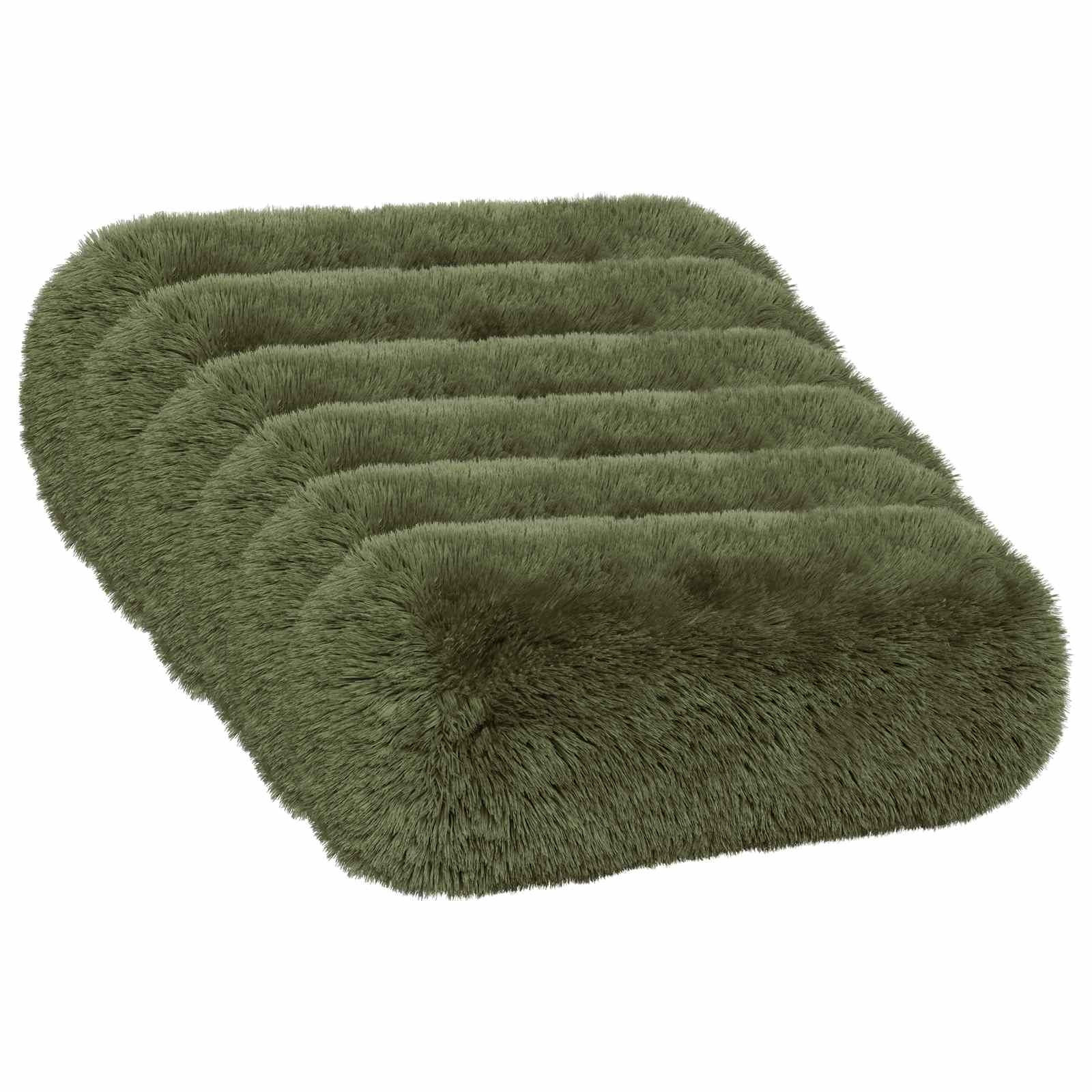Federa 6 pcs HEERLEN Verde Ø 15 x 40 cm Fleece PV