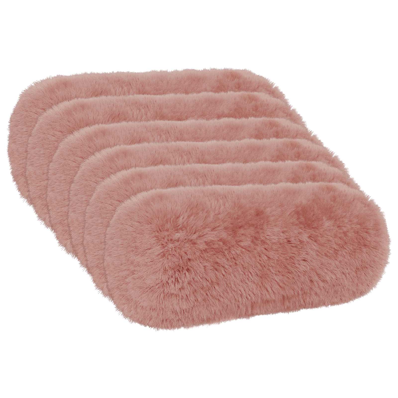 Federa 6 pcs HEERLEN Rosa Ø 15 x 40 cm Fleece PV