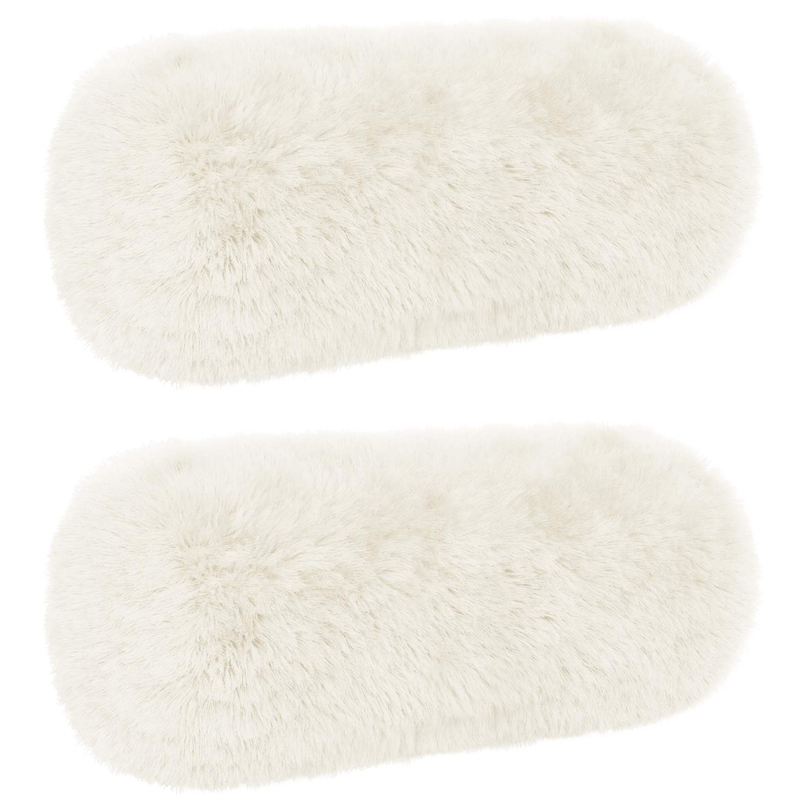 Federa 2 pcs HEERLEN Bianco Ø 15 x 40 cm Fleece PV