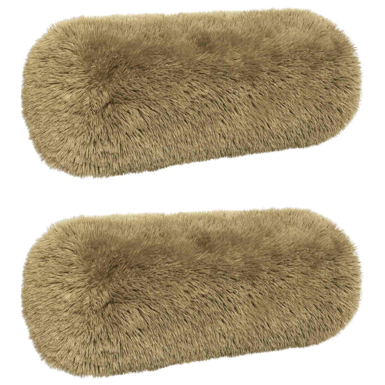 Federa 2 pcs HEERLEN Verde chiaro Ø 15 x 40 cm Fleece PV
