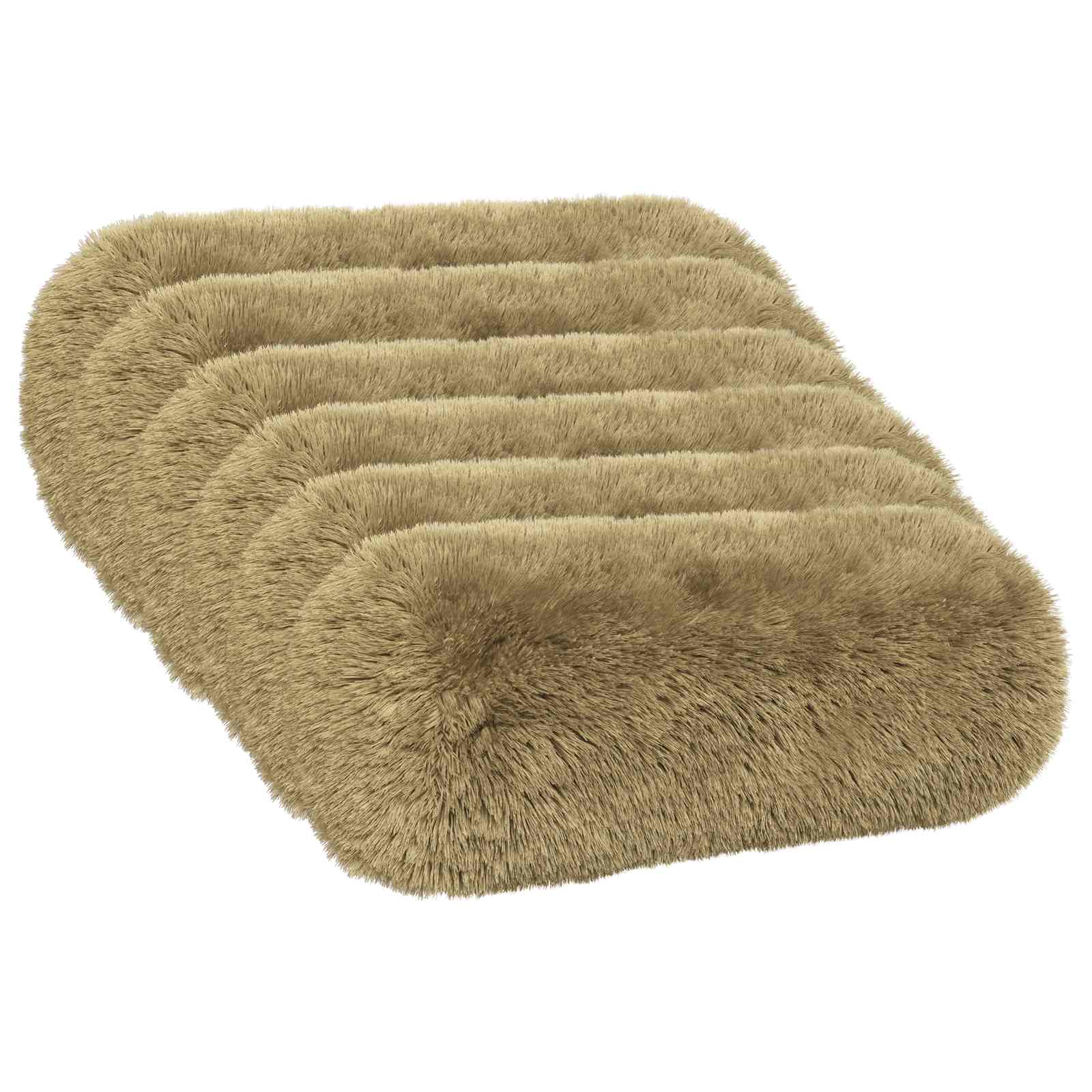 Federa 6 pcs HEERLEN Verde chiaro Ø 15 x 40 cm Fleece PV