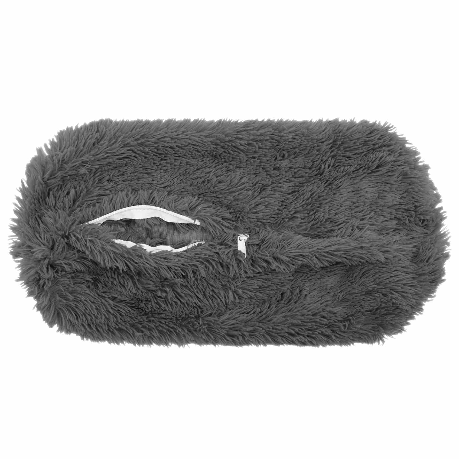 Federa 2 pcs HEERLEN Grigio Chiaro Ø 15 x 40 cm Fleece PV