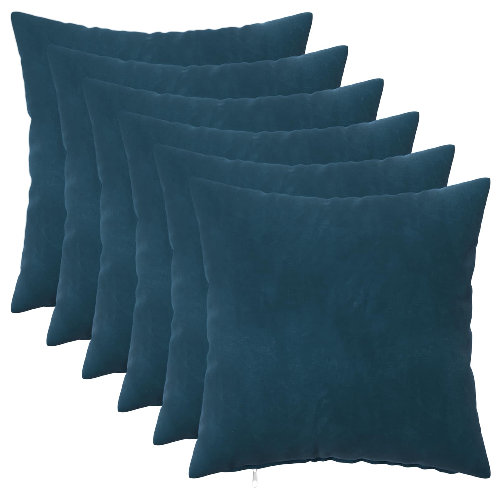Cuscino con cuscino HEERLEN 6 pz Blu Velluto