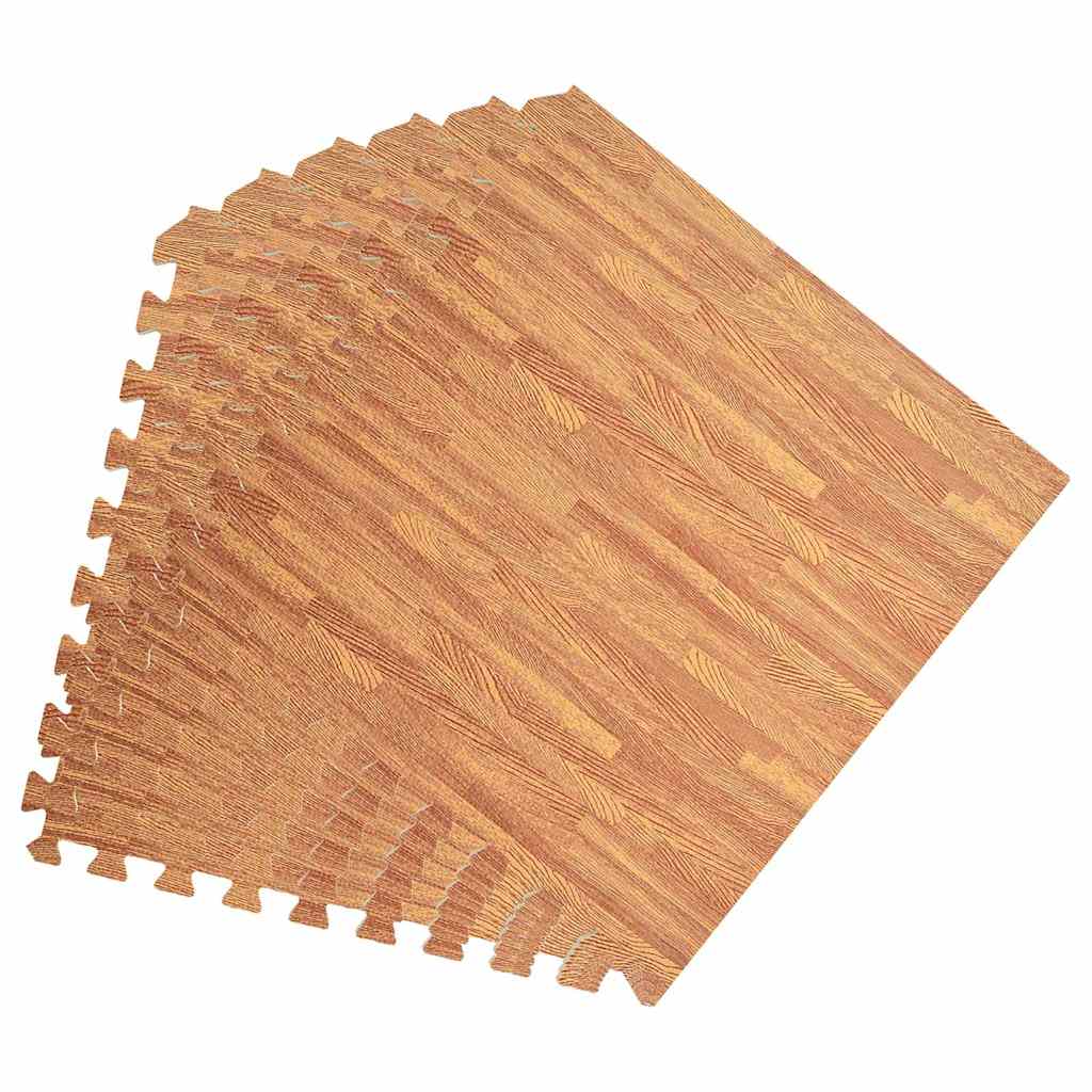 Tappetino a Incastro 12 pz Venature Legno 4,32 ㎡ Schiuma EVA