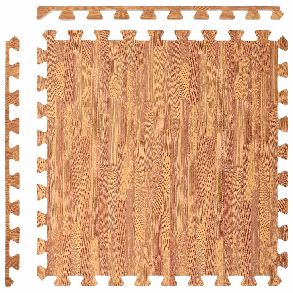 Tappetino a Incastro 12 pz Venature Legno 4,32 ㎡ Schiuma EVA