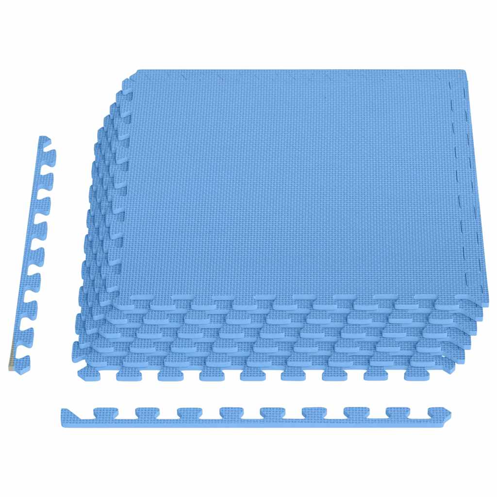 Tappetino a Incastro 6 pz 2,16 m² in Schiuma EVA Blu