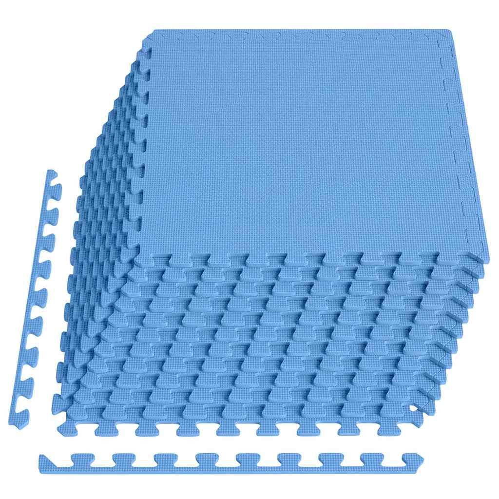 Tappetino a Incastro 24 pz 8,64 m² in Schiuma EVA Blu
