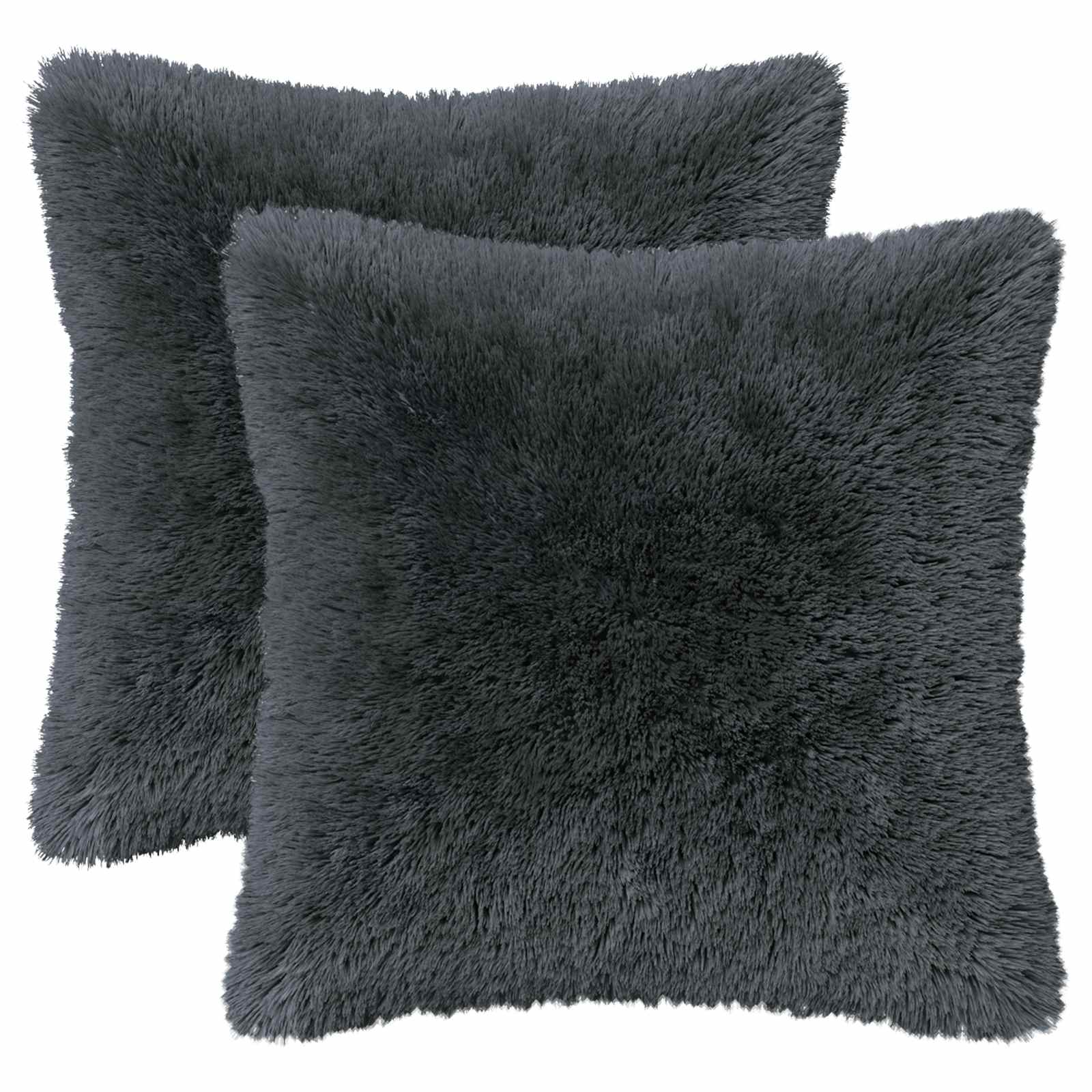 Cuscino con cuscino HEERLEN 6 pz Antracite Fleece PV