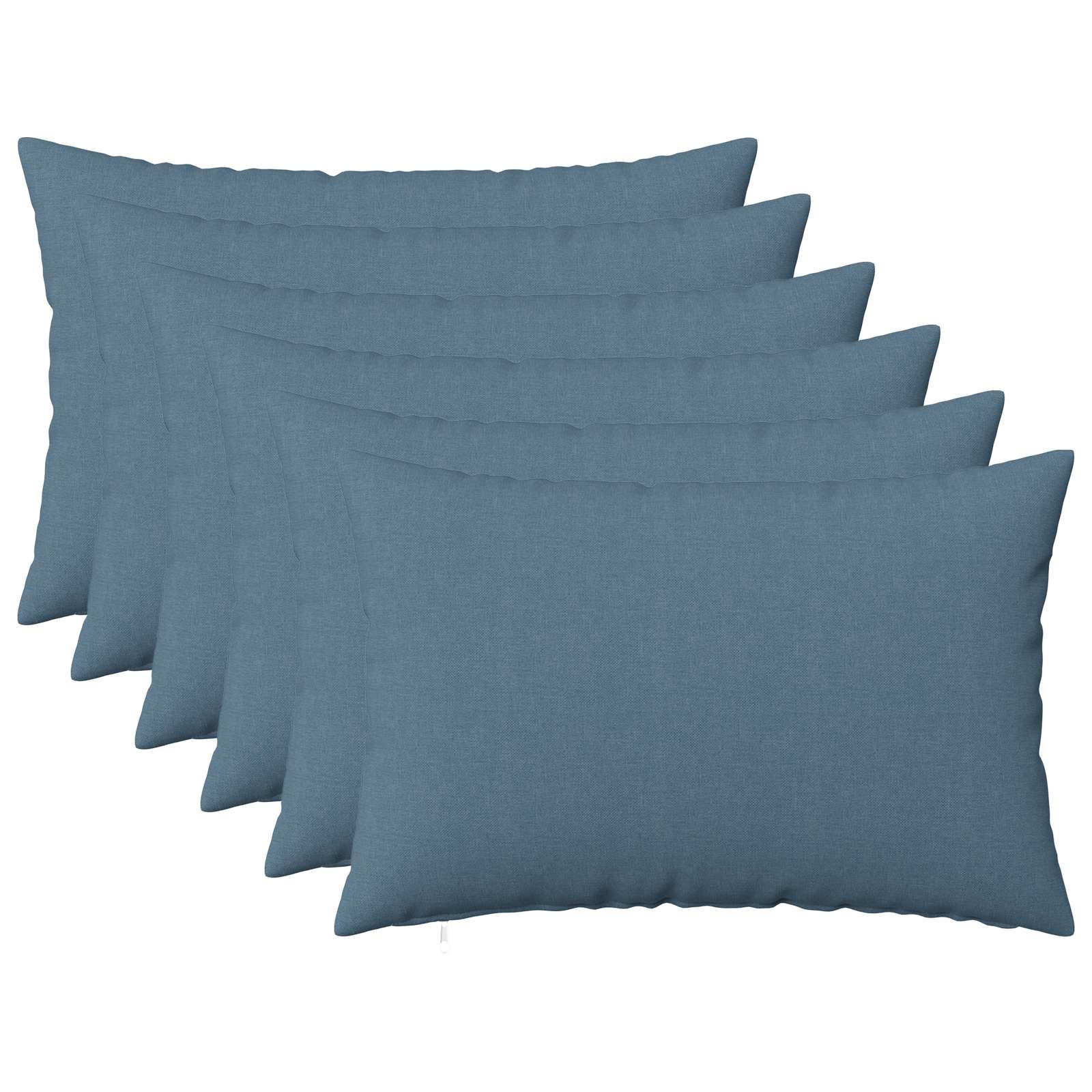 Cuscino con cuscino HEERLEN 6 pz Blu jeans Tessuto