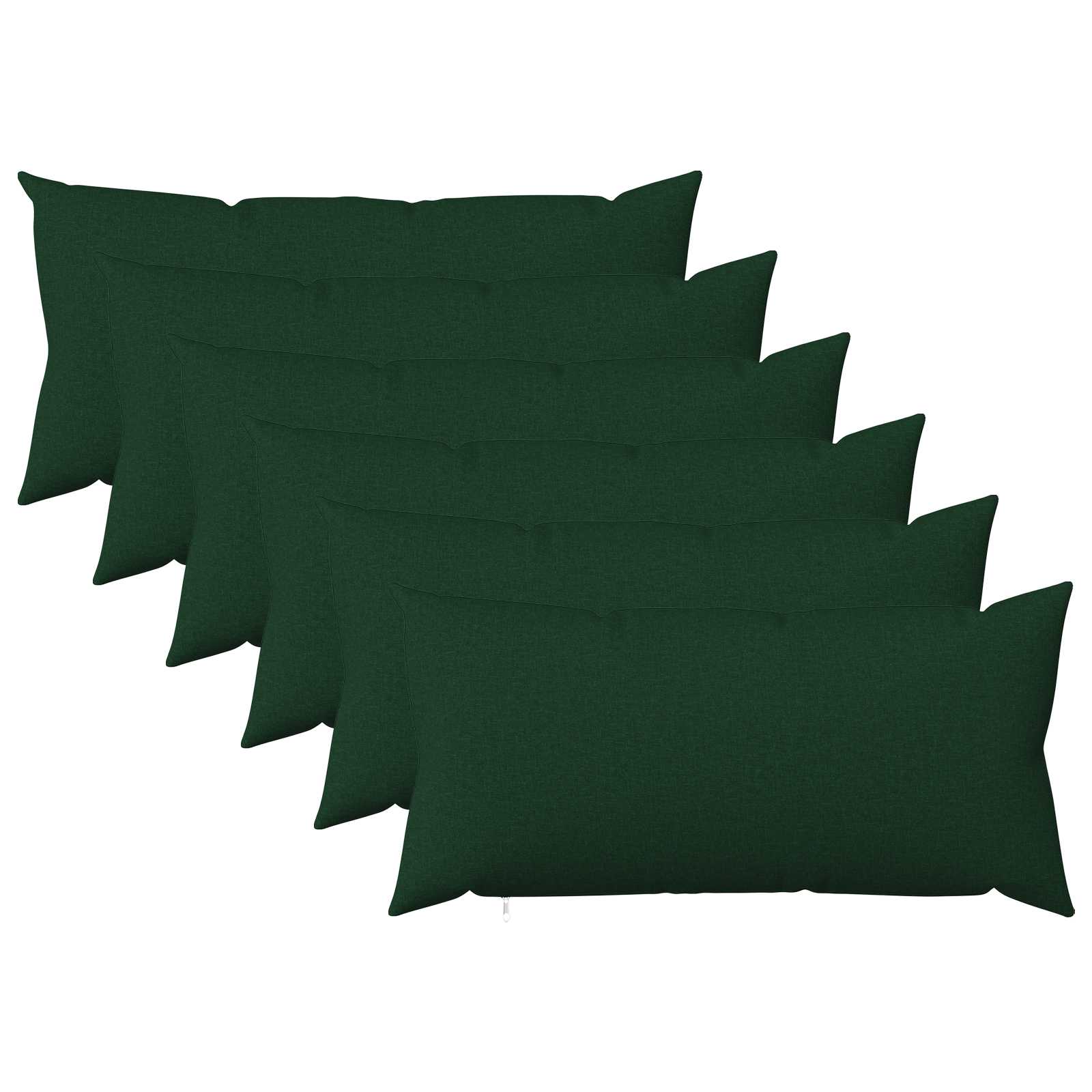 Cuscino con cuscino HEERLEN 6 pz Verde Scuro Tessuto