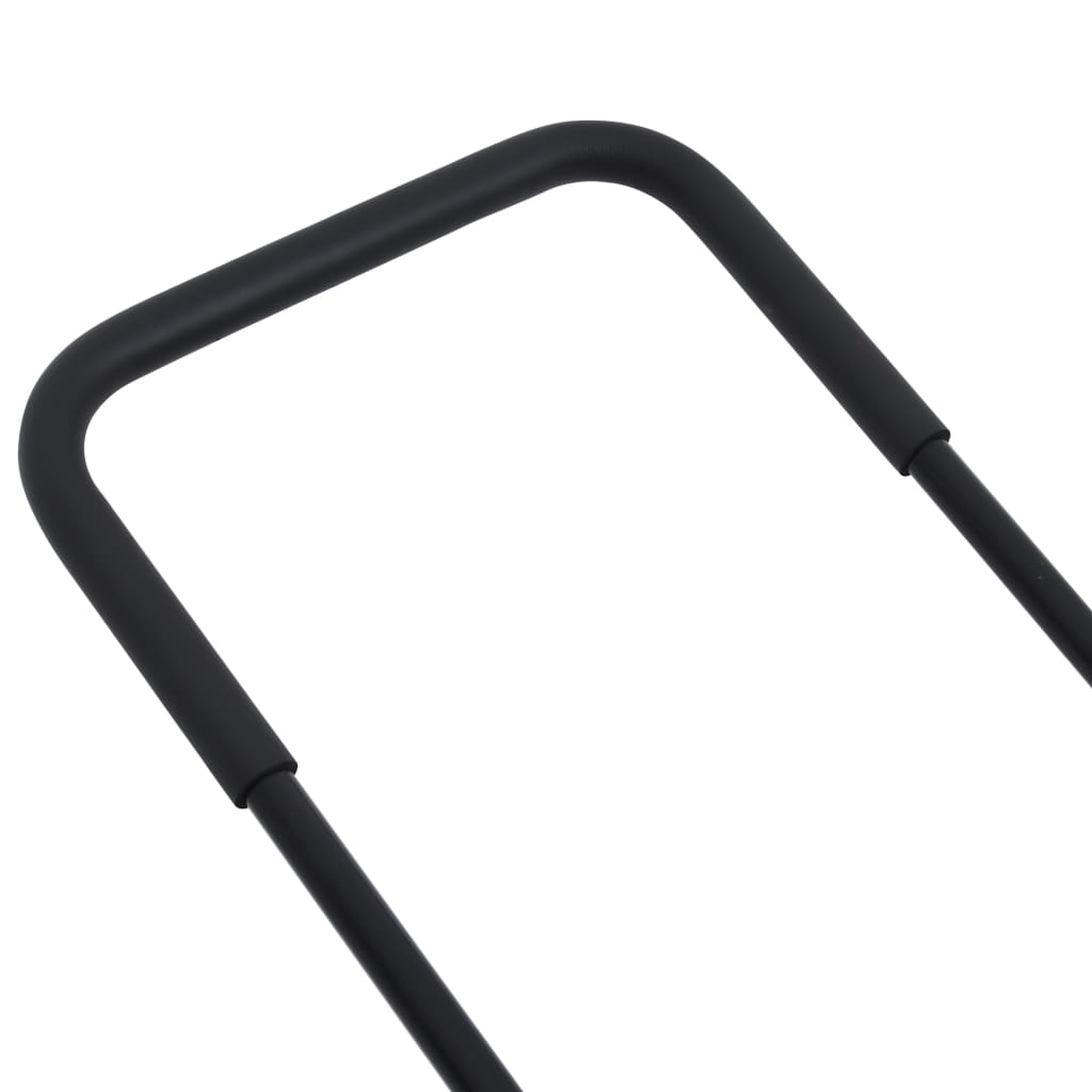 Carriola Nero e Arancione 140x63x65 cm 78 L 100 kg