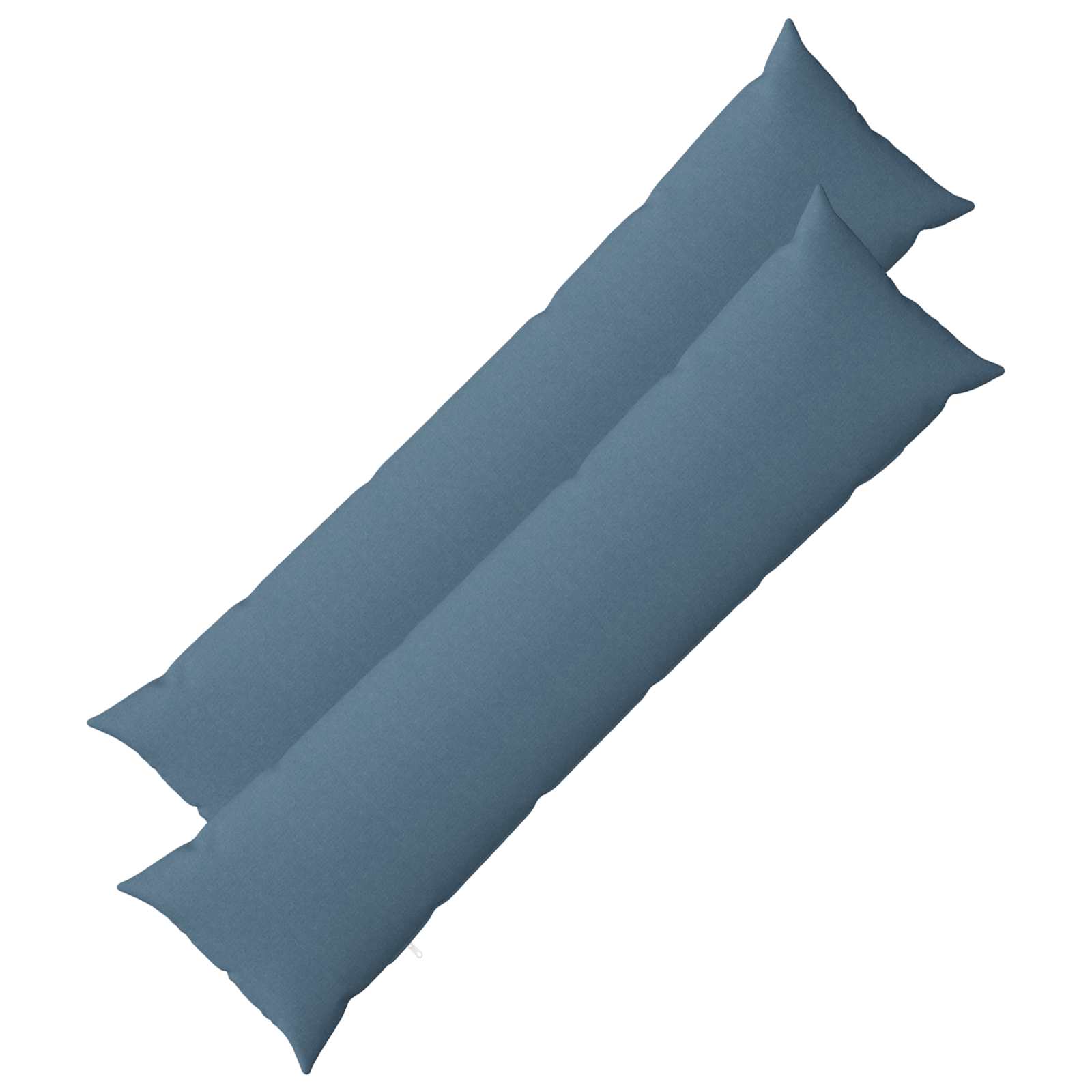 Cuscino con cuscino HEERLEN 2 pz Blu jeans Tessuto