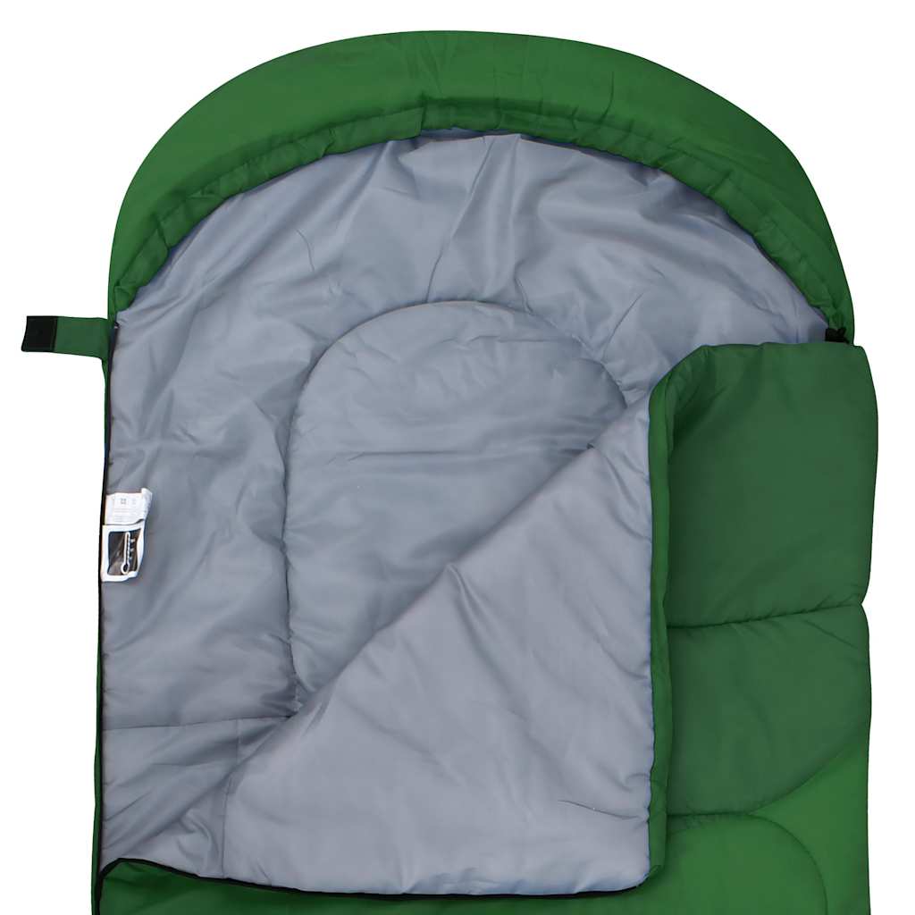 Sacchi a Pelo Ultraleggeri 2 pz Verdi 15°C 850 g