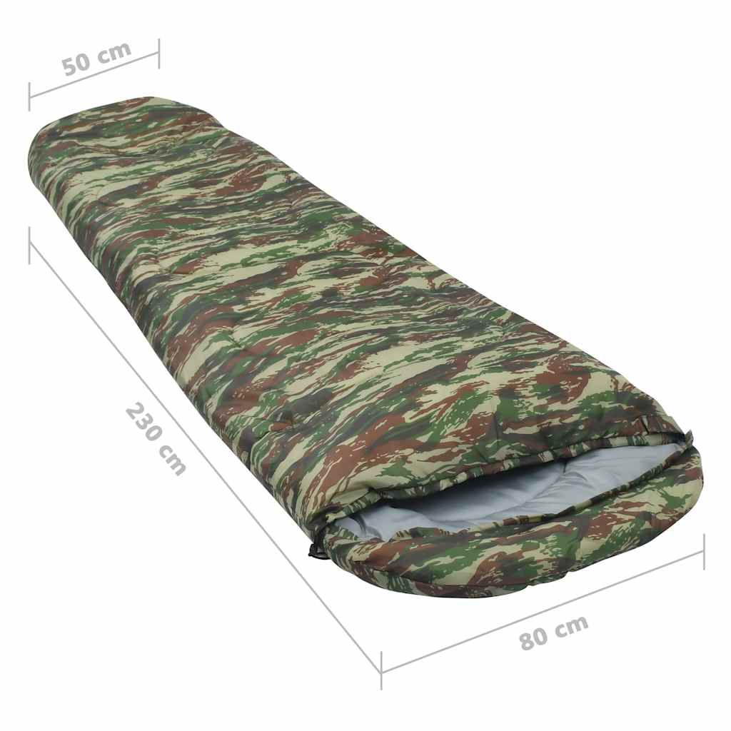Sacchi a Pelo Ultraleggeri 2 pz Mimetico 15°C 850 g