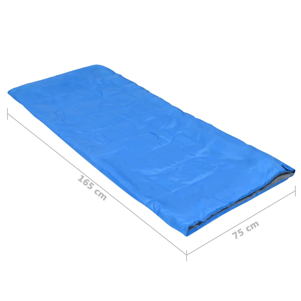 Sacco a Pelo Busta Ultraleggero per Bambini Blu 670 g 15 °C