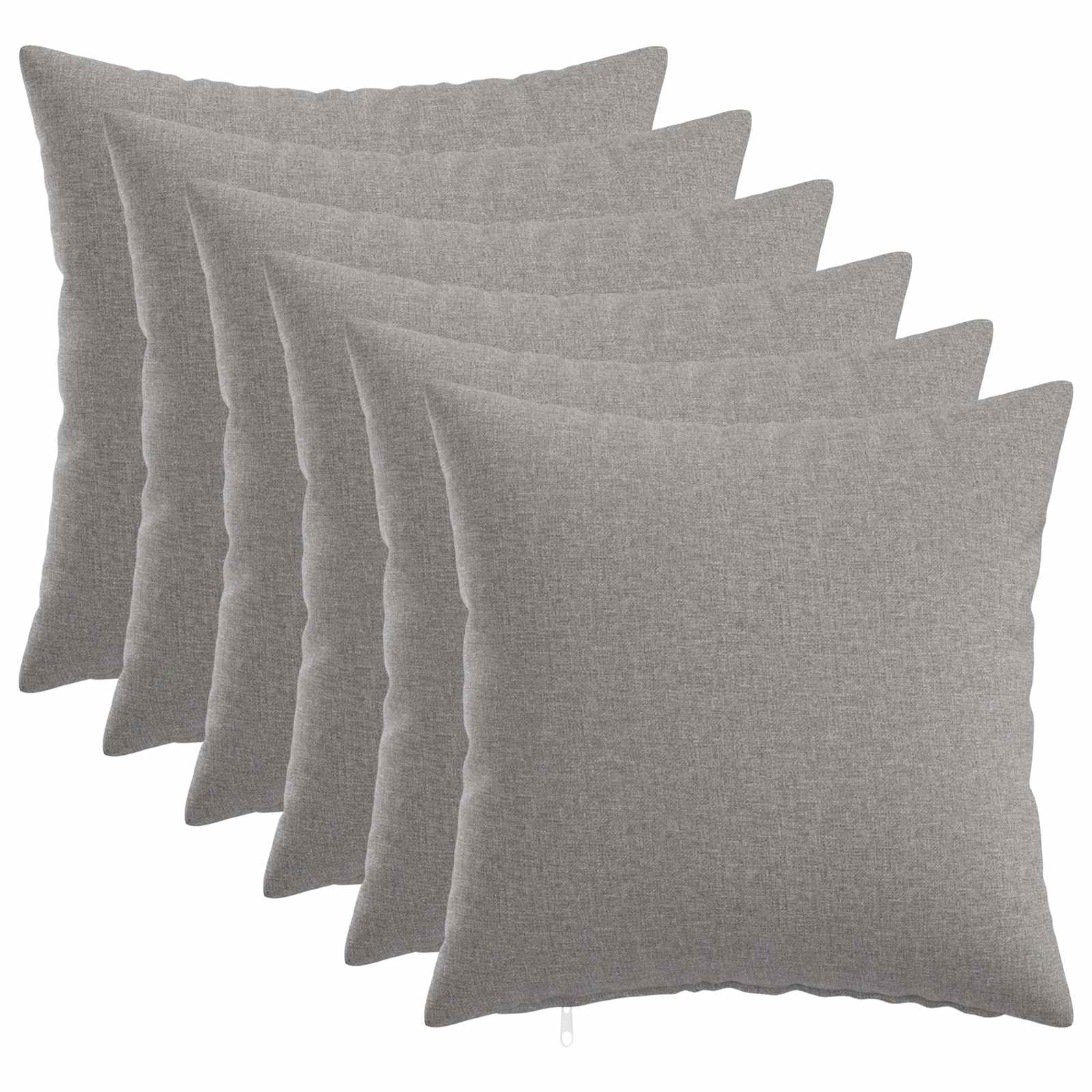 Cuscino con cuscino HEERLEN 6 pz Grigio Nuvola Tessuto