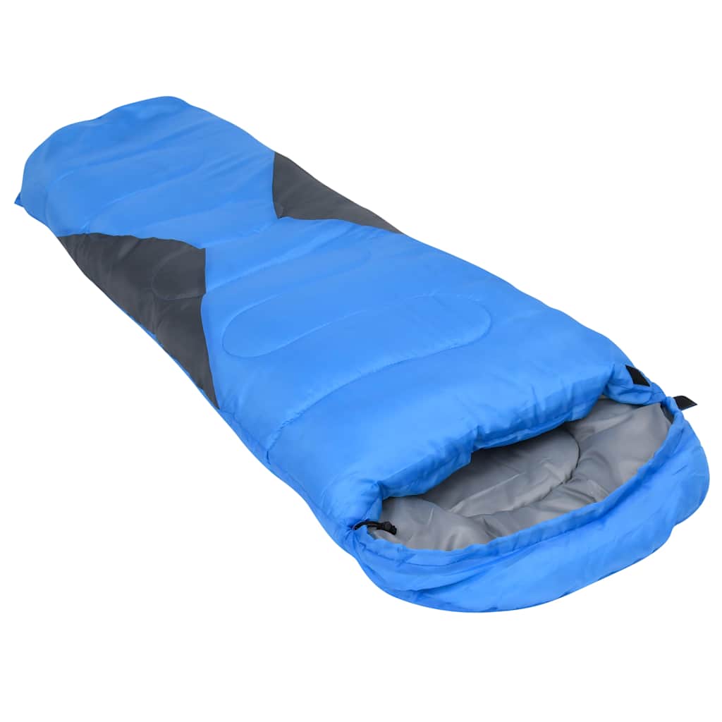 Sacco a Pelo Avvolgente Ultraleggero Bambino Blu 670g 10°C