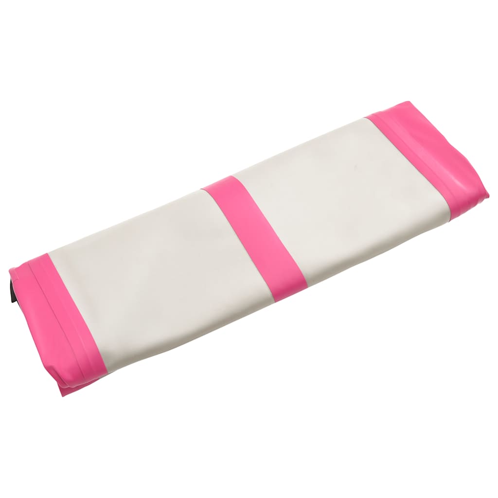 Tappetino Ginnastica Gonfiabile con Pompa 60x100x15 cm PVC Rosa
