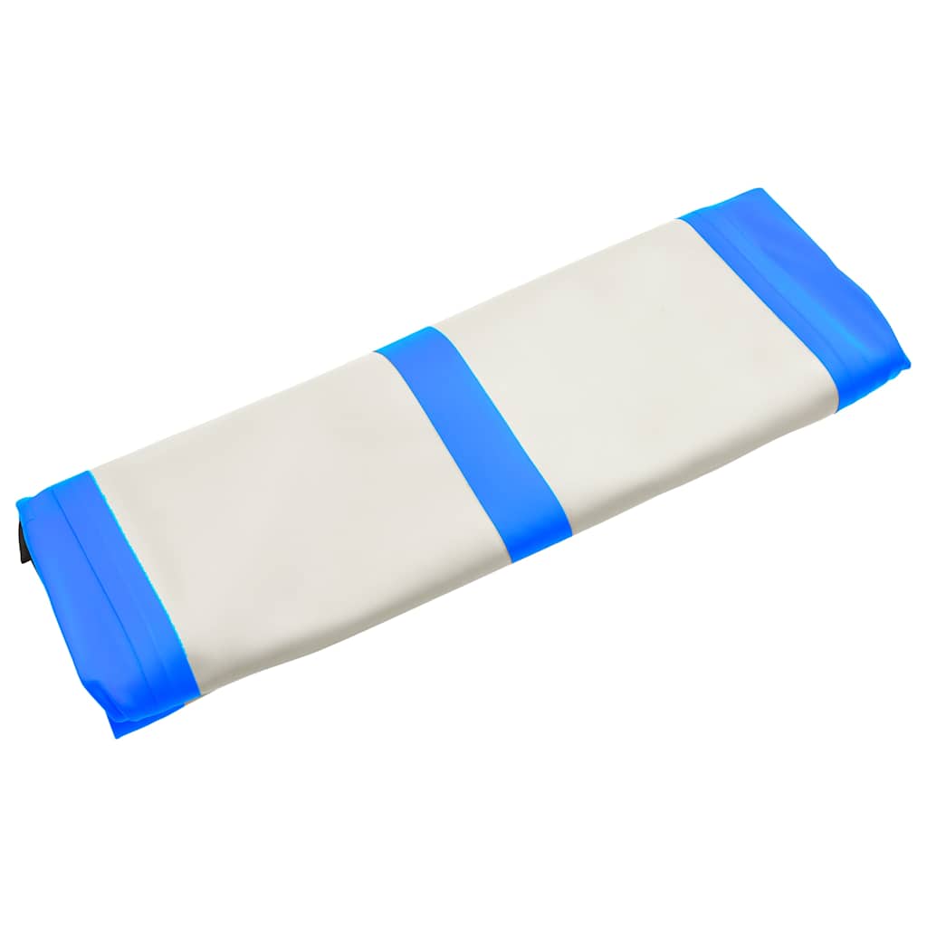 Tappetino Ginnastica Gonfiabile con Pompa 60x100x15 cm PVC Blu