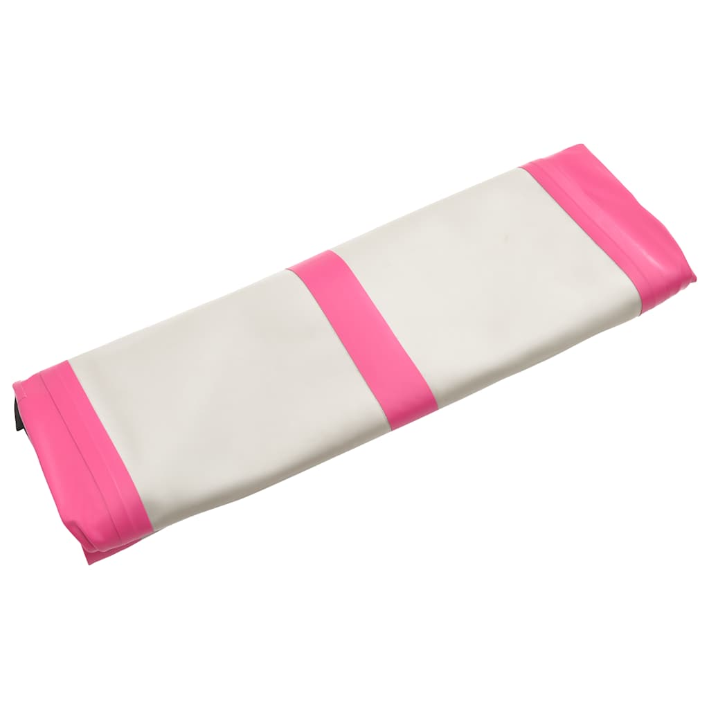 Tappetino Ginnastica Gonfiabile con Pompa 60x100x20 cm PVC Rosa