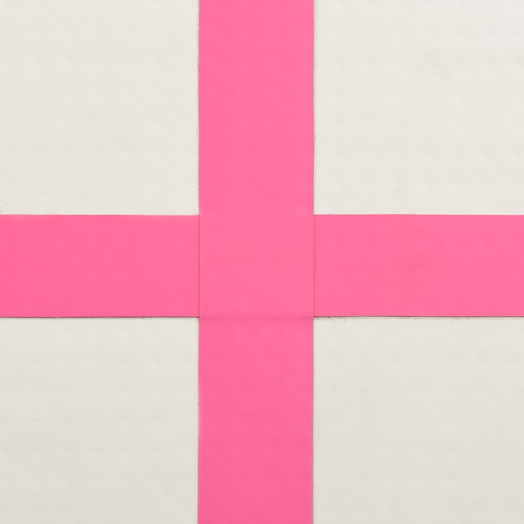 Tappetino Ginnastica Gonfiabile con Pompa 60x100x20 cm PVC Rosa