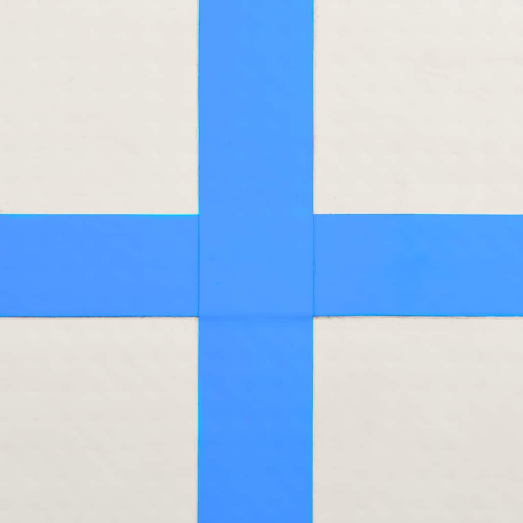 Tappetino Ginnastica Gonfiabile con Pompa 300x100x20cm PVC Blu