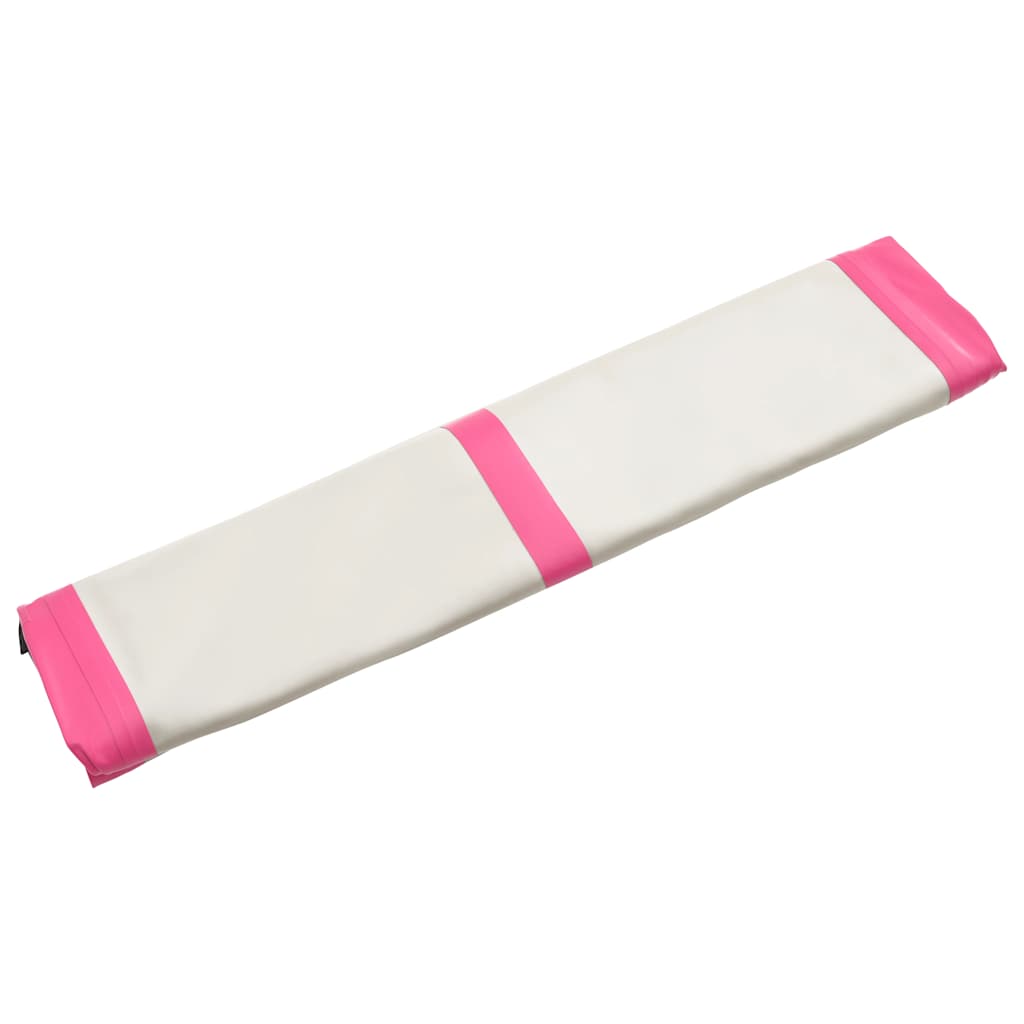 Tappetino Ginnastica Gonfiabile e Pompa 200x200x10 cm PVC Rosa