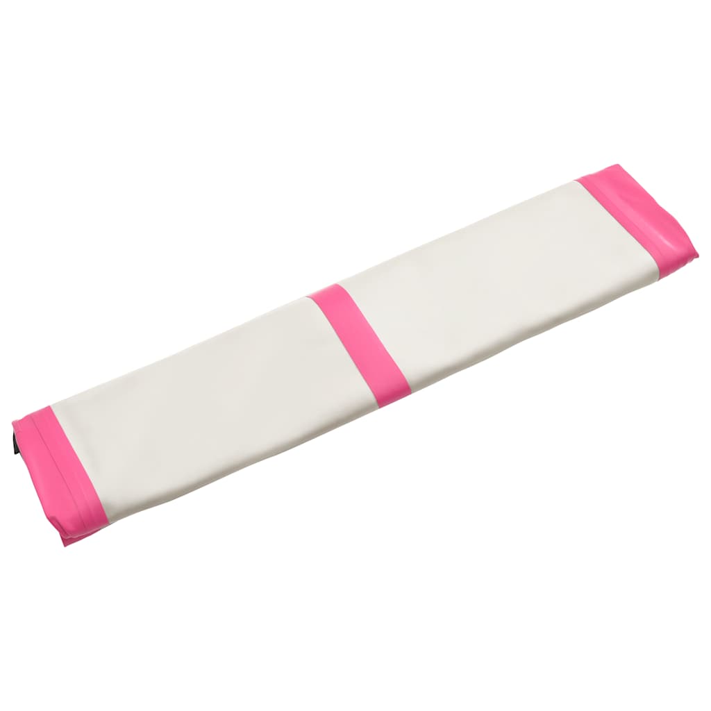 Tappetino Ginnastica Gonfiabile con Pompa 200x200x15cm PVC Rosa