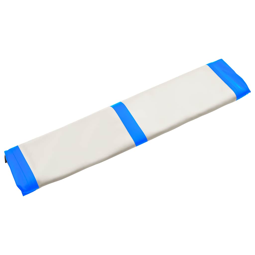 Tappetino Ginnastica Gonfiabile con Pompa 200x200x15cm PVC Blu