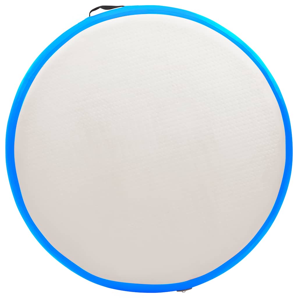 Tappetino Ginnastica Gonfiabile con Pompa 100x100x20cm PVC Blu