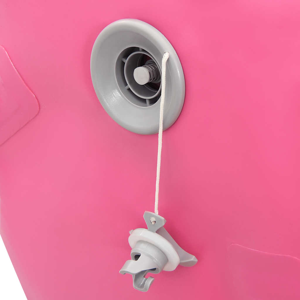 Rullo da Ginnastica Gonfiabile con Pompa 100x60 cm in PVC Rosa