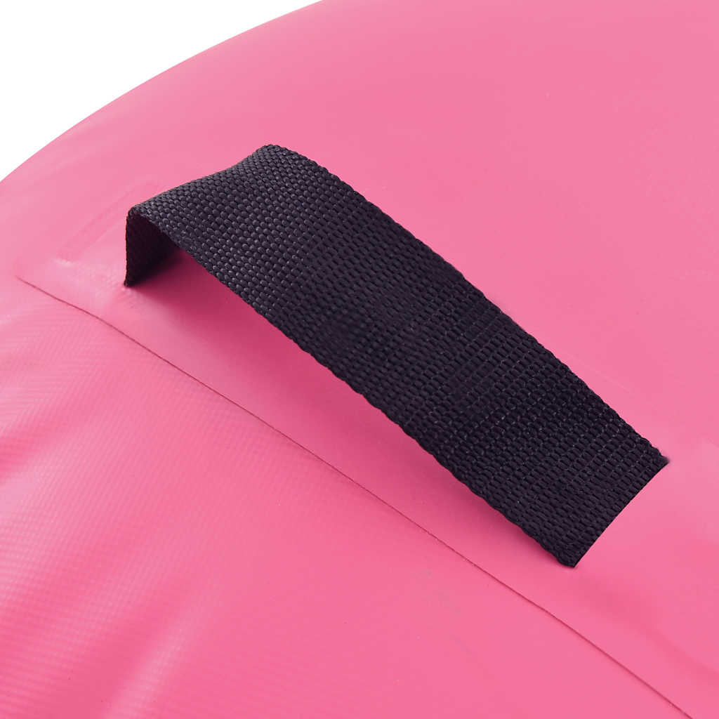 Rullo da Ginnastica Gonfiabile con Pompa 120x75 cm in PVC Rosa