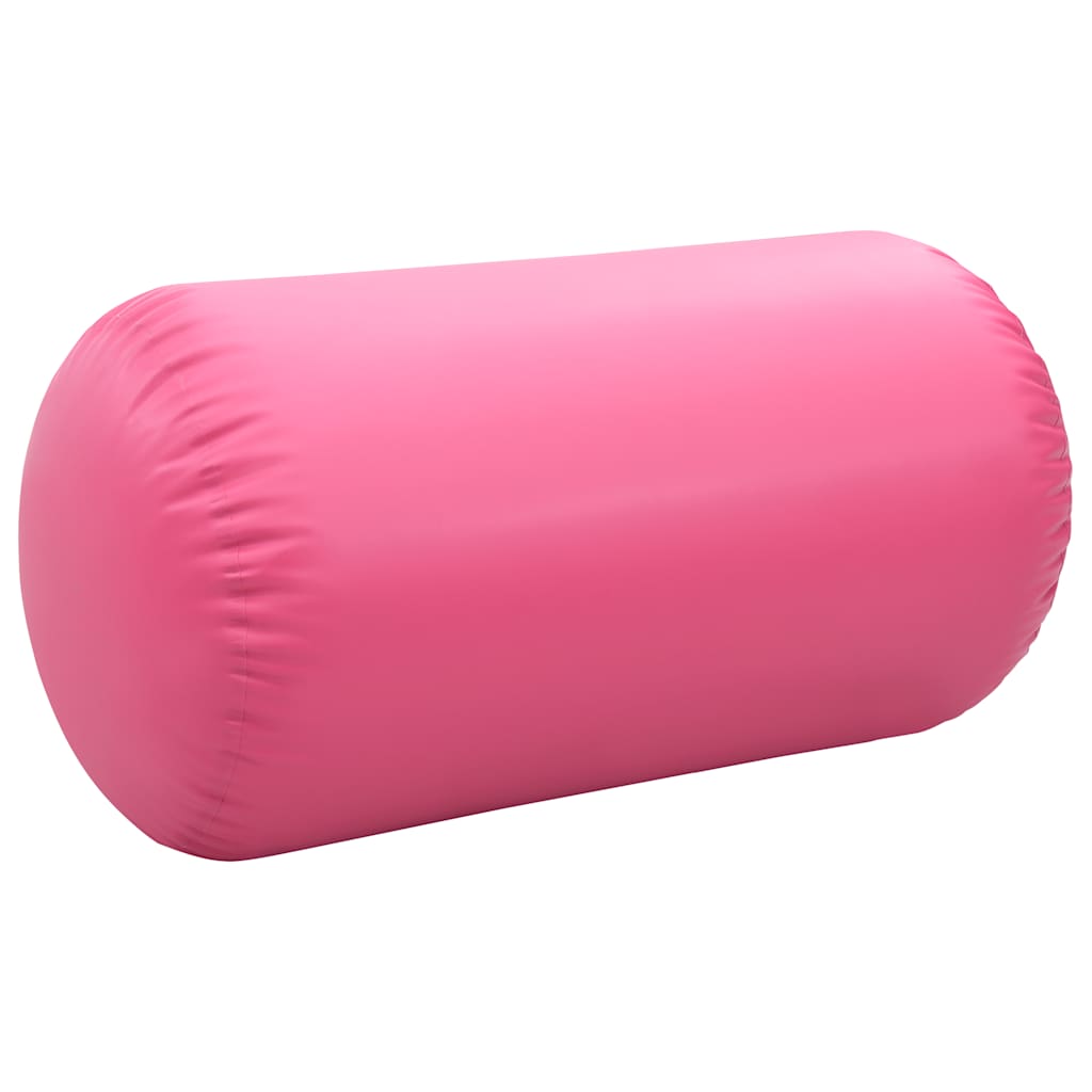 Rotolo da Ginnastica Gonfiabile con Pompa 120x90 cm in PVC Rosa