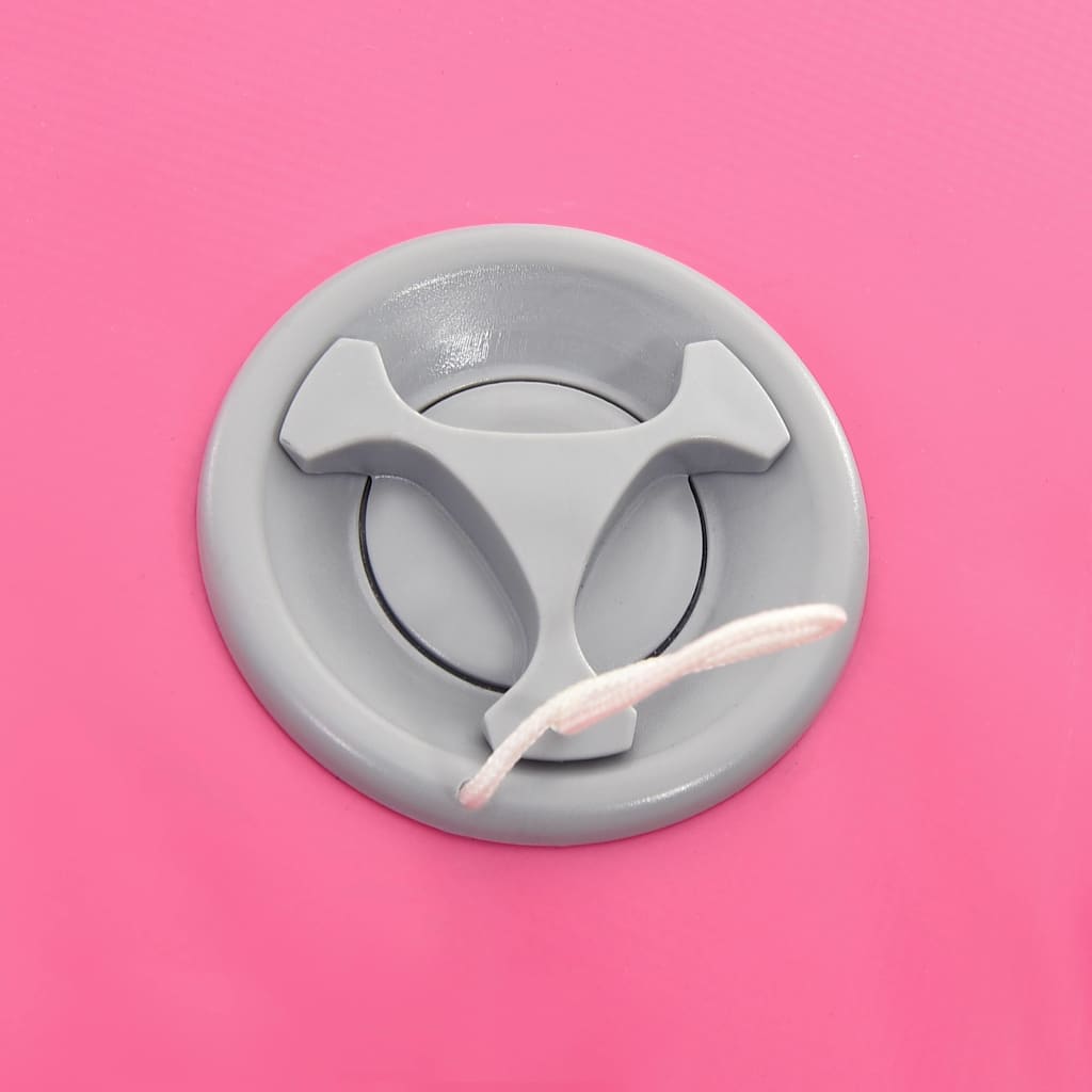 Rotolo da Ginnastica Gonfiabile con Pompa 120x90 cm in PVC Rosa