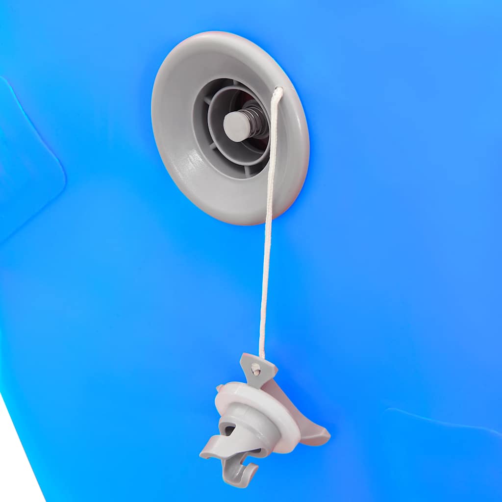 Rotolo da Ginnastica Gonfiabile con Pompa 120x90 cm in PVC Blu