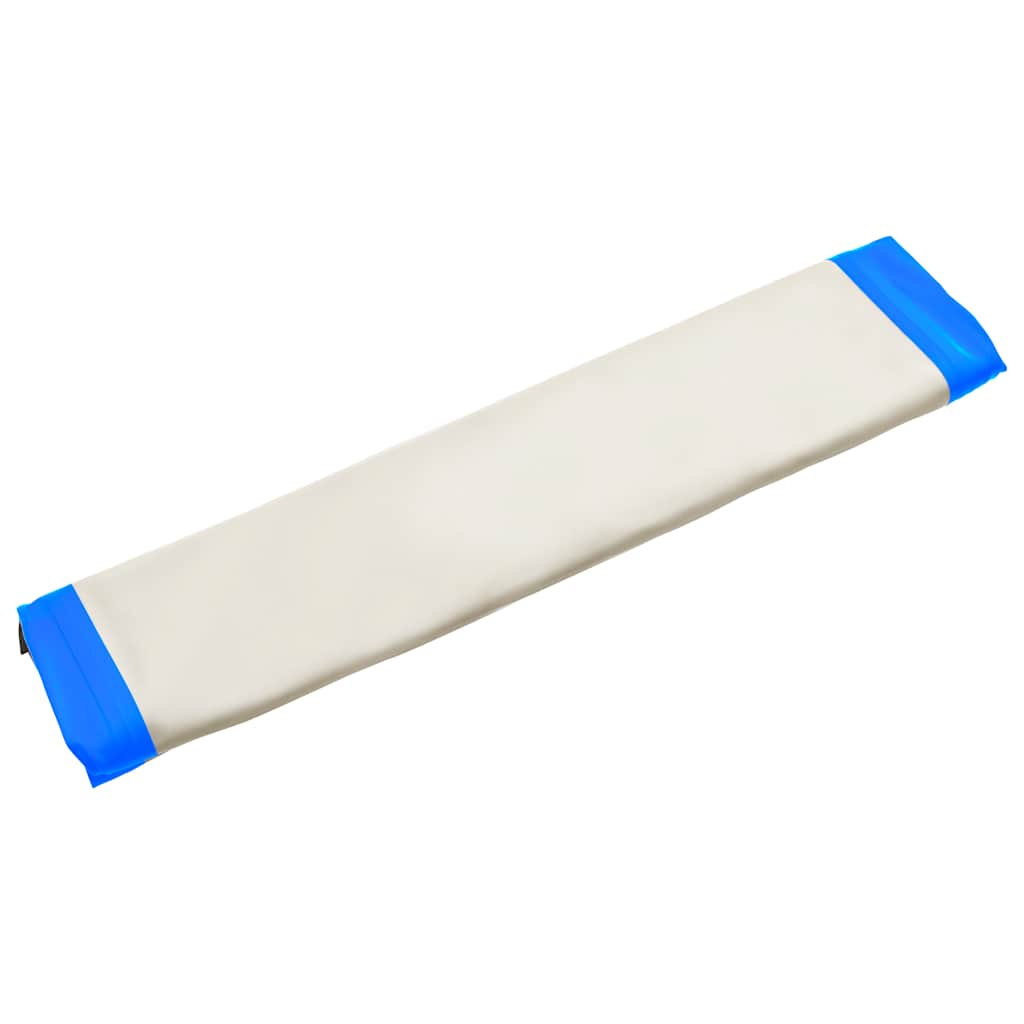 Tappeto Galleggiante Gonfiabile Blu e Bianco 300x150x15 cm