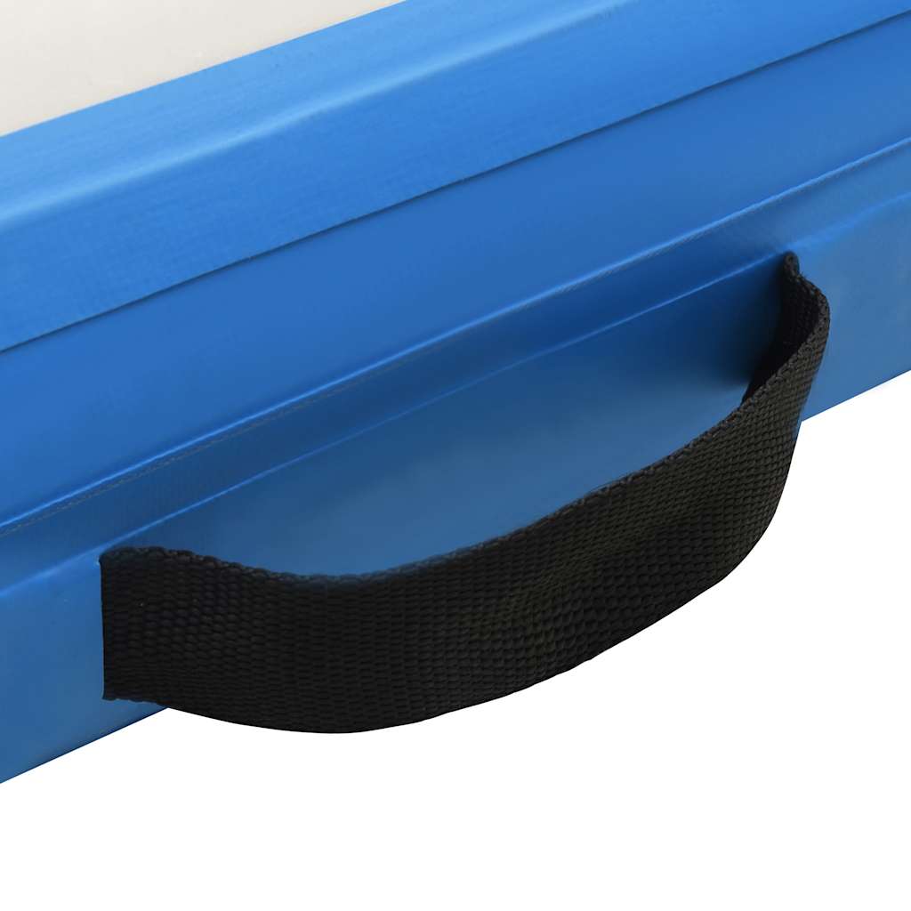 Tappeto Galleggiante Gonfiabile Blu e Bianco 300x150x15 cm