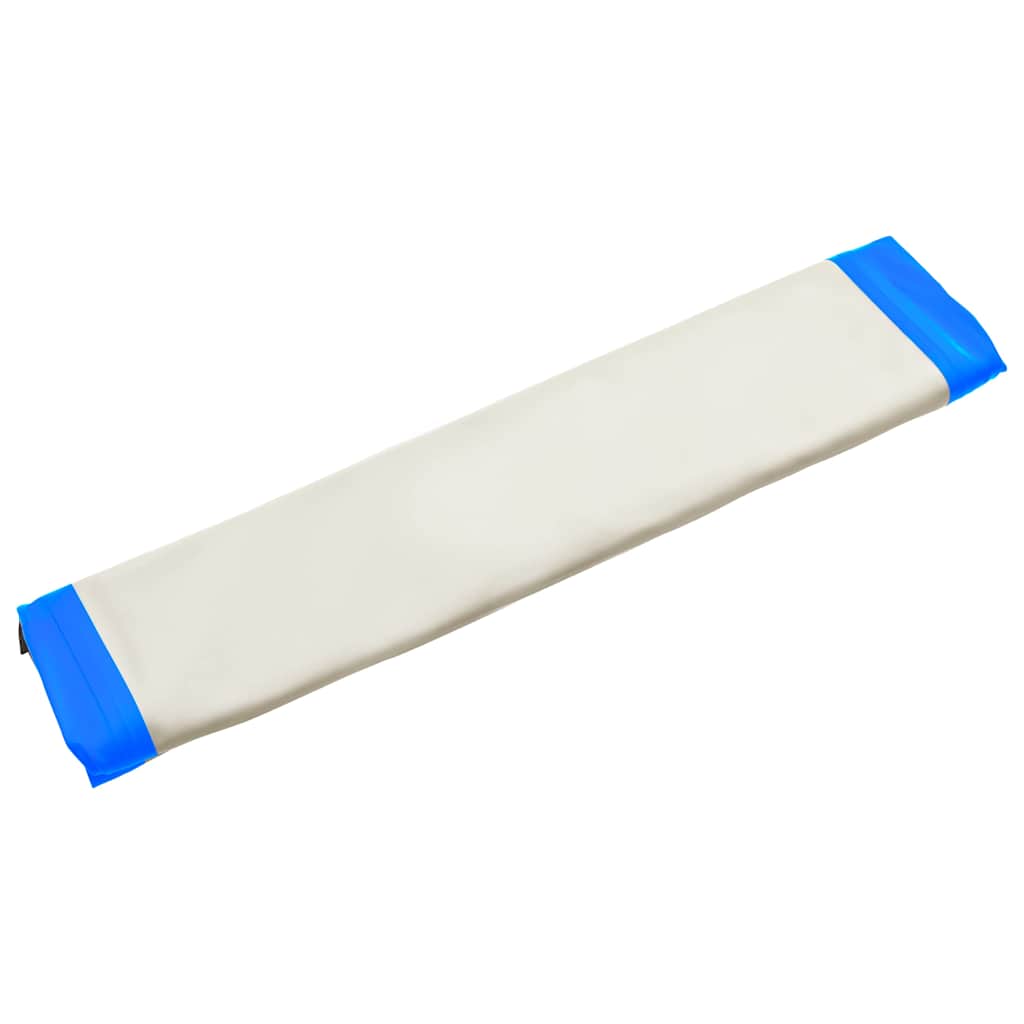 Tappeto Galleggiante Gonfiabile Blu e Bianco 300x200x15 cm