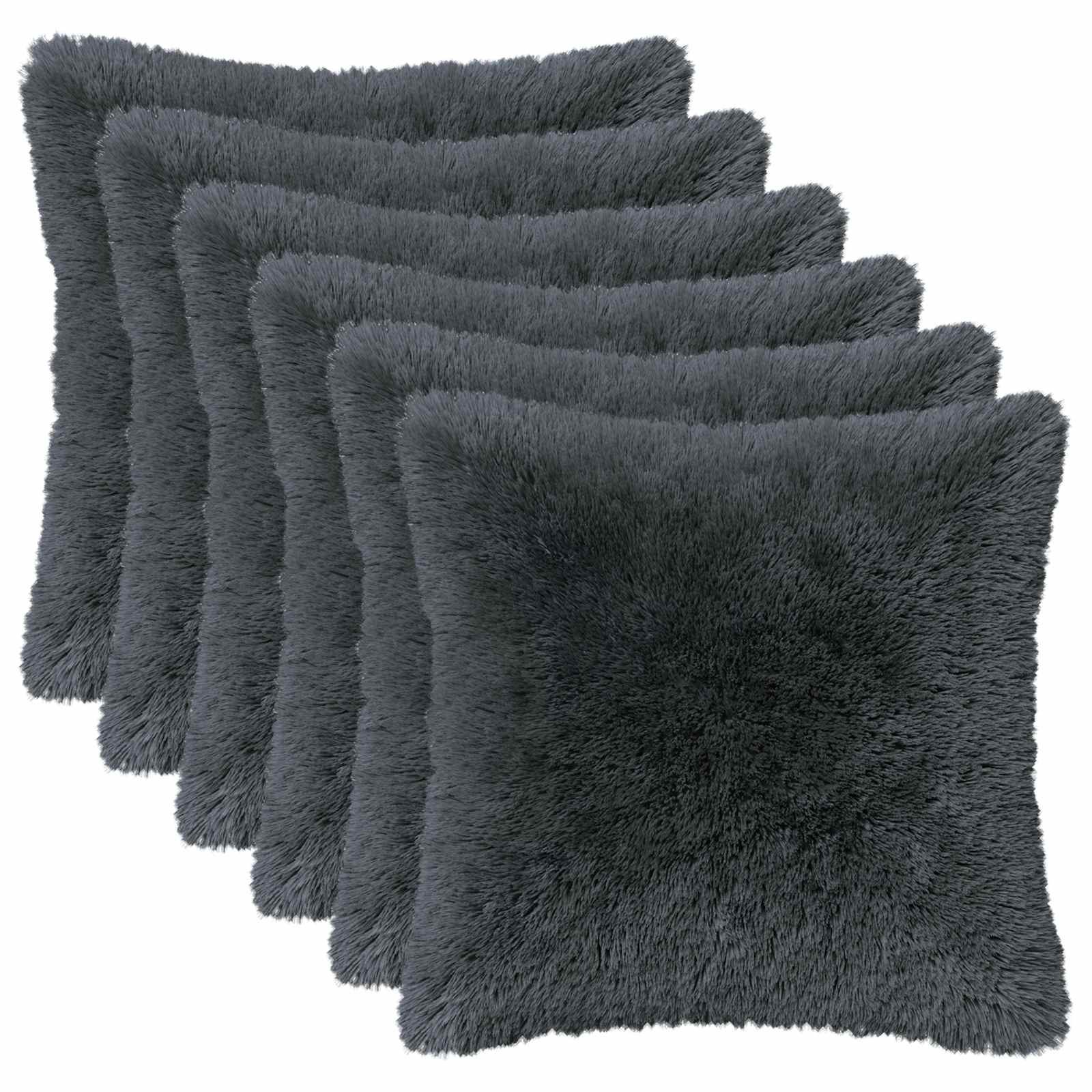Cuscino con cuscino HEERLEN 2 pz Antracite Fleece PV