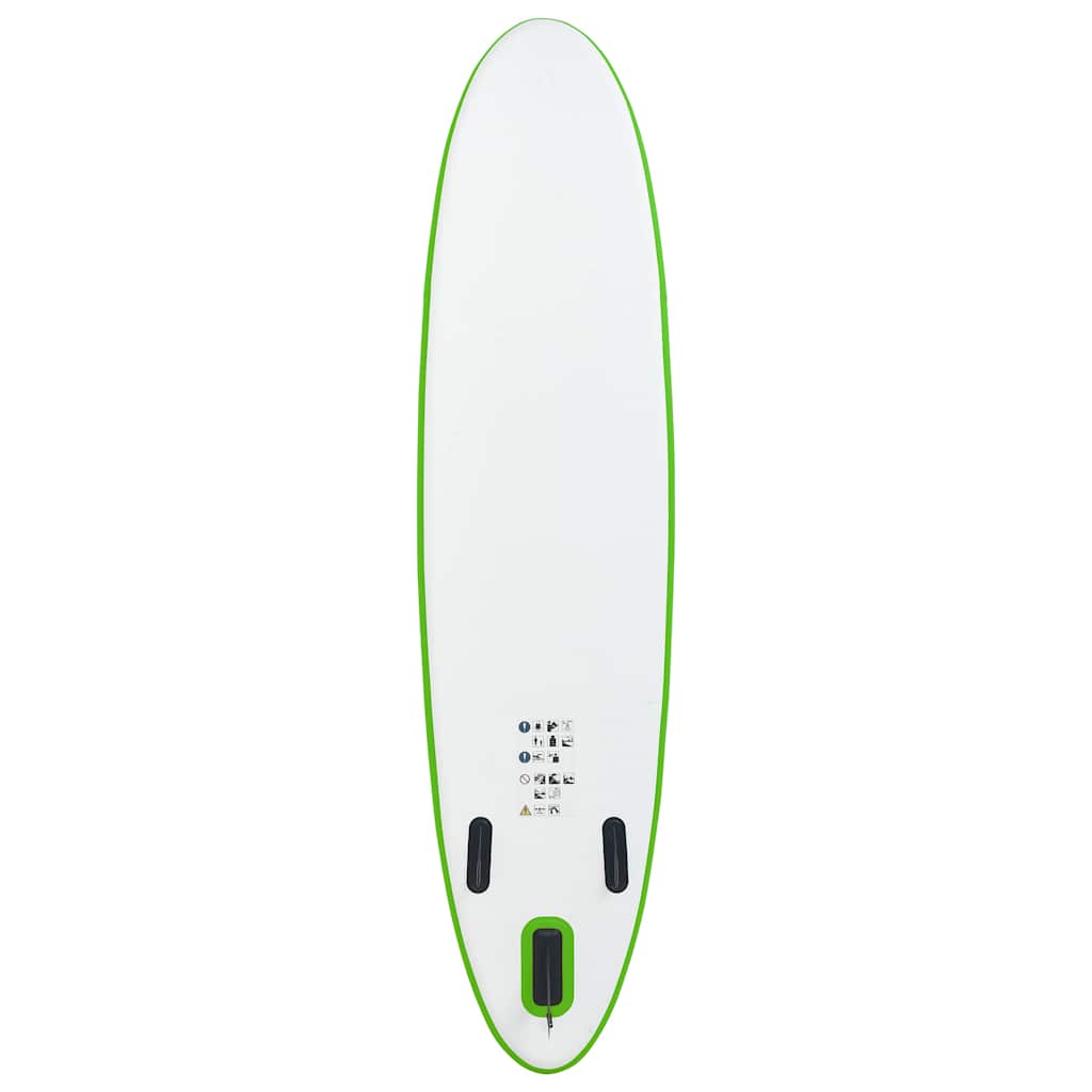Set Tavola da SUP Gonfiabile Verde e Bianco