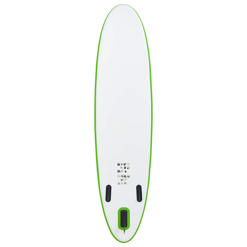 Set Tavola da SUP Gonfiabile Verde e Bianco