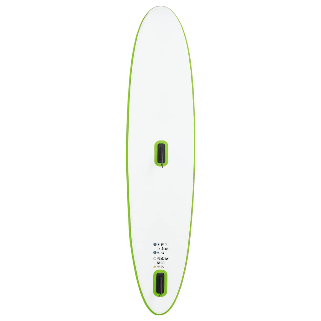 Set Tavola Gonfiabile da SUP con Vela Verde e Bianco