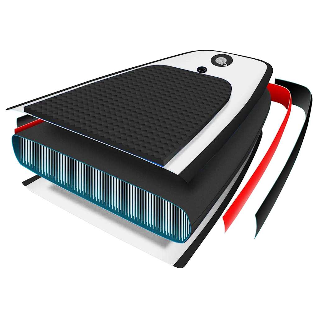 Set Tavola Gonfiabile da SUP con Vela Nero e Bianco