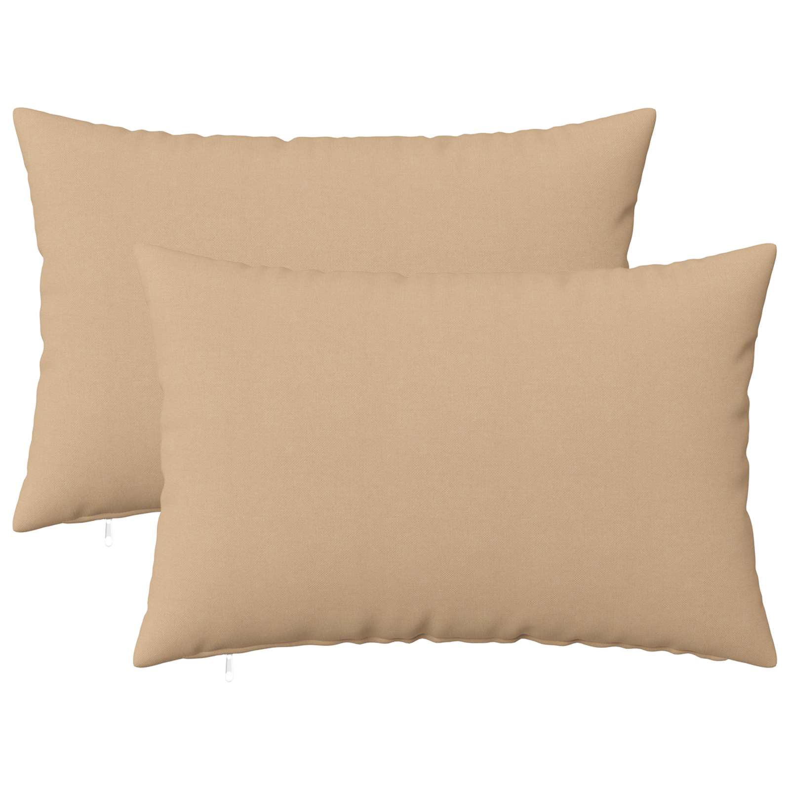 Cuscino con cuscino HEERLEN 2 pz Crema Tessuto