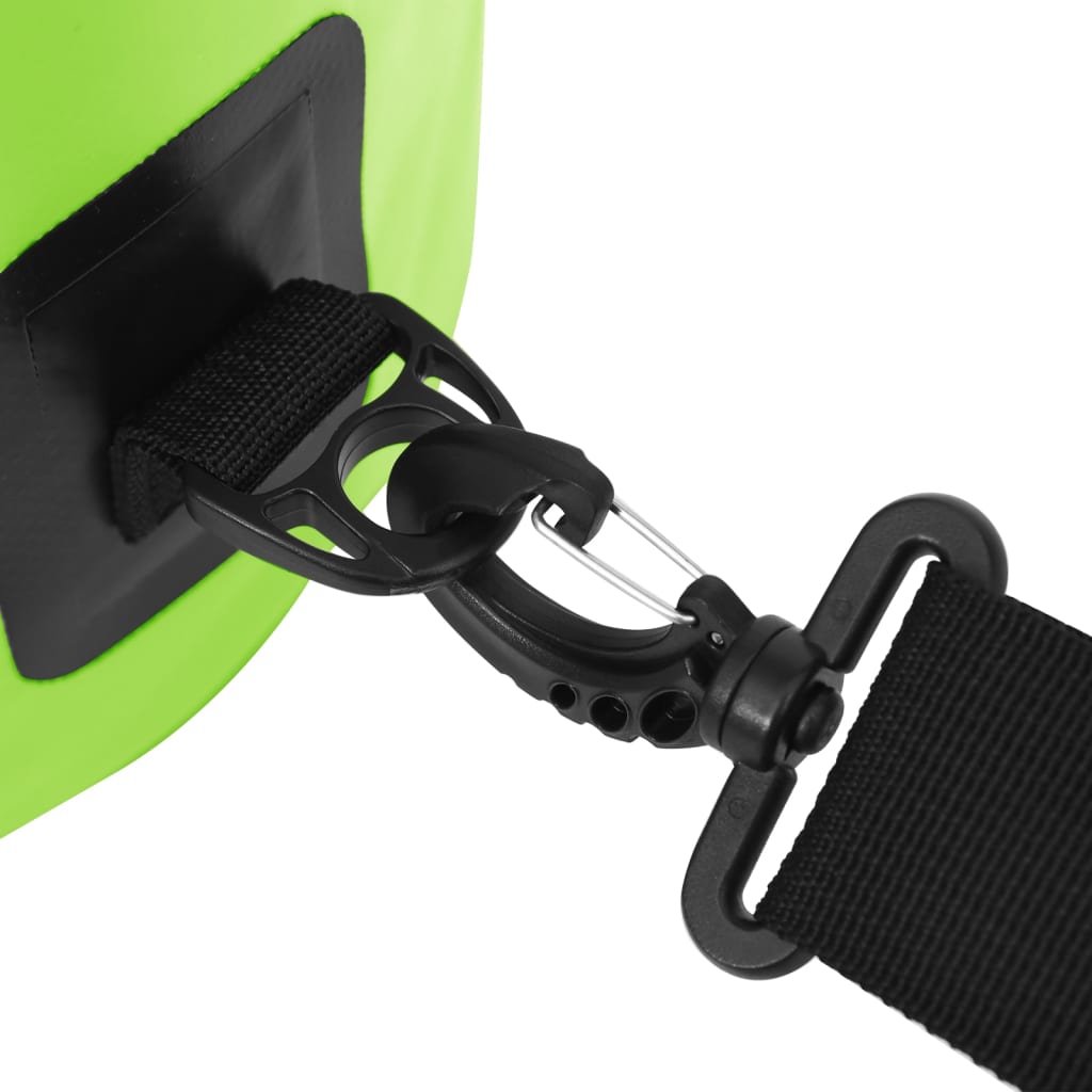 Borsa Impermeabile Verde 10 L in PVC